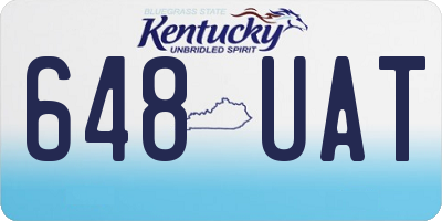KY license plate 648UAT