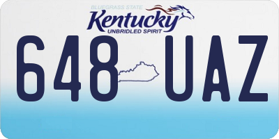 KY license plate 648UAZ
