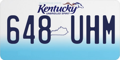 KY license plate 648UHM