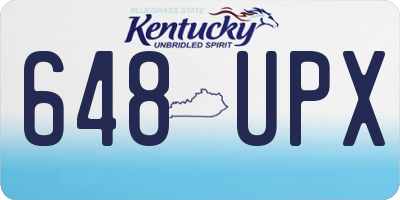 KY license plate 648UPX