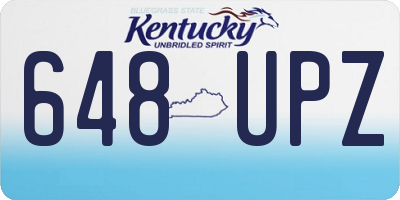 KY license plate 648UPZ
