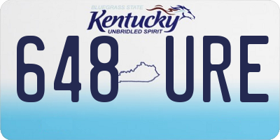KY license plate 648URE
