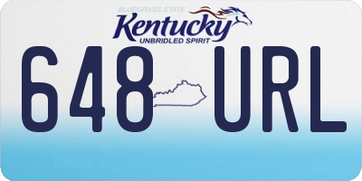 KY license plate 648URL