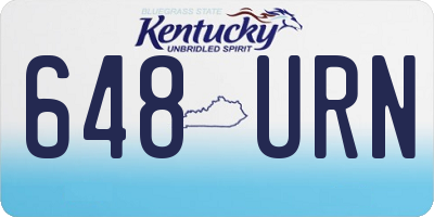 KY license plate 648URN