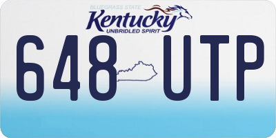 KY license plate 648UTP