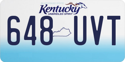 KY license plate 648UVT