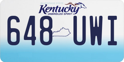 KY license plate 648UWI