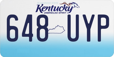 KY license plate 648UYP