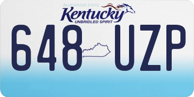 KY license plate 648UZP