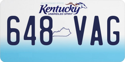 KY license plate 648VAG