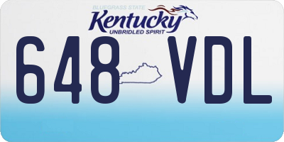 KY license plate 648VDL