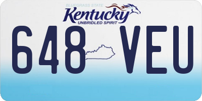 KY license plate 648VEU