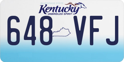 KY license plate 648VFJ
