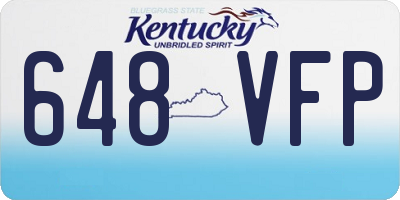 KY license plate 648VFP