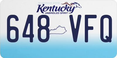 KY license plate 648VFQ