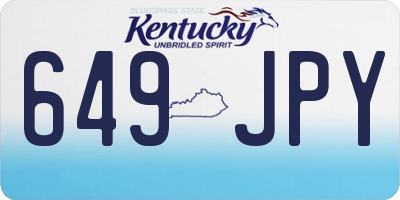 KY license plate 649JPY