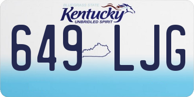 KY license plate 649LJG