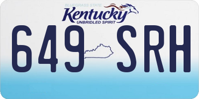KY license plate 649SRH