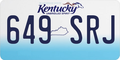 KY license plate 649SRJ