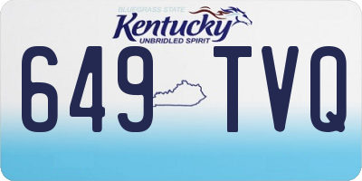 KY license plate 649TVQ