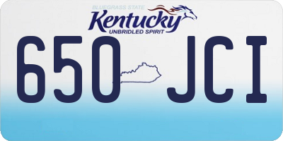 KY license plate 650JCI