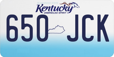 KY license plate 650JCK