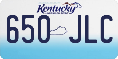 KY license plate 650JLC