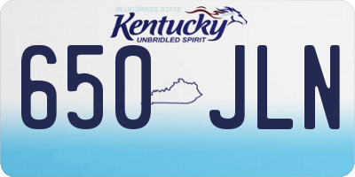 KY license plate 650JLN
