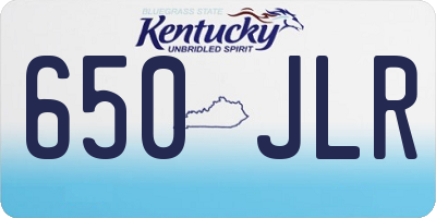 KY license plate 650JLR