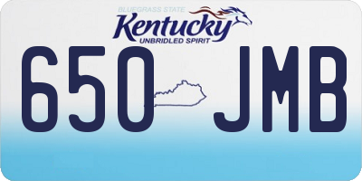 KY license plate 650JMB
