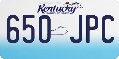KY license plate 650JPC