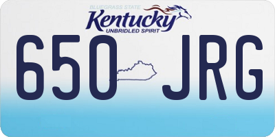 KY license plate 650JRG