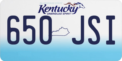 KY license plate 650JSI
