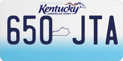 KY license plate 650JTA
