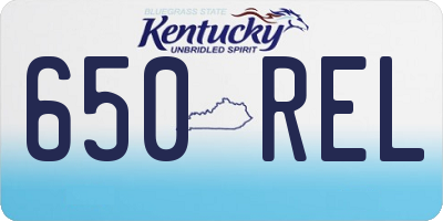 KY license plate 650REL