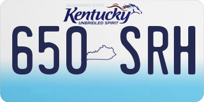 KY license plate 650SRH