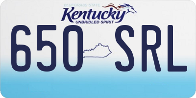 KY license plate 650SRL