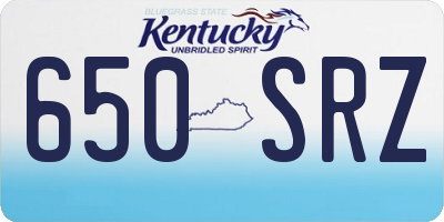 KY license plate 650SRZ