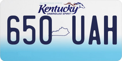 KY license plate 650UAH