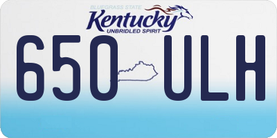 KY license plate 650ULH