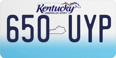 KY license plate 650UYP