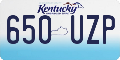 KY license plate 650UZP