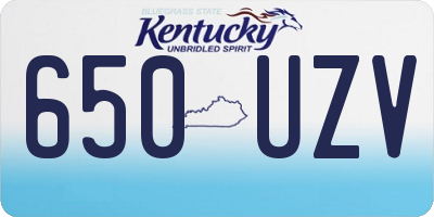 KY license plate 650UZV