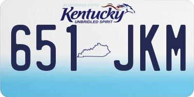 KY license plate 651JKM