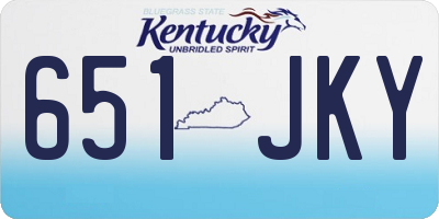 KY license plate 651JKY