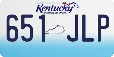 KY license plate 651JLP