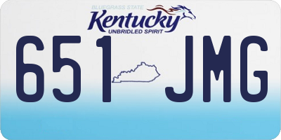 KY license plate 651JMG