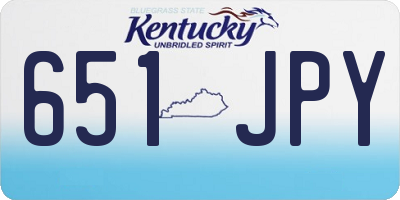 KY license plate 651JPY