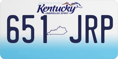 KY license plate 651JRP