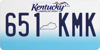 KY license plate 651KMK